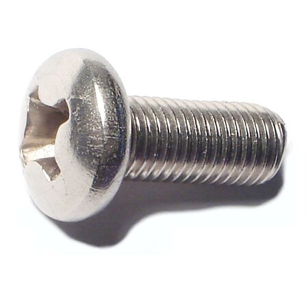 Midwest Fastener 5/16"-24 x 3/4 in Phillips Pan Machine Screw, Plain 18-8 Stainless Steel, 8 PK 79047
